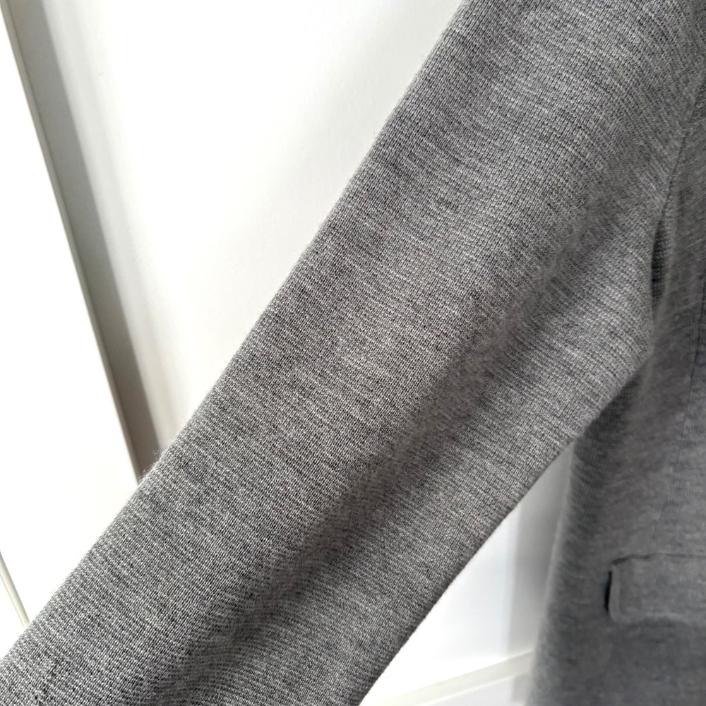 Talbots Women's Grey 100% Merino Wool Unstructured Blazer in Size XL - Picture 9 of 11